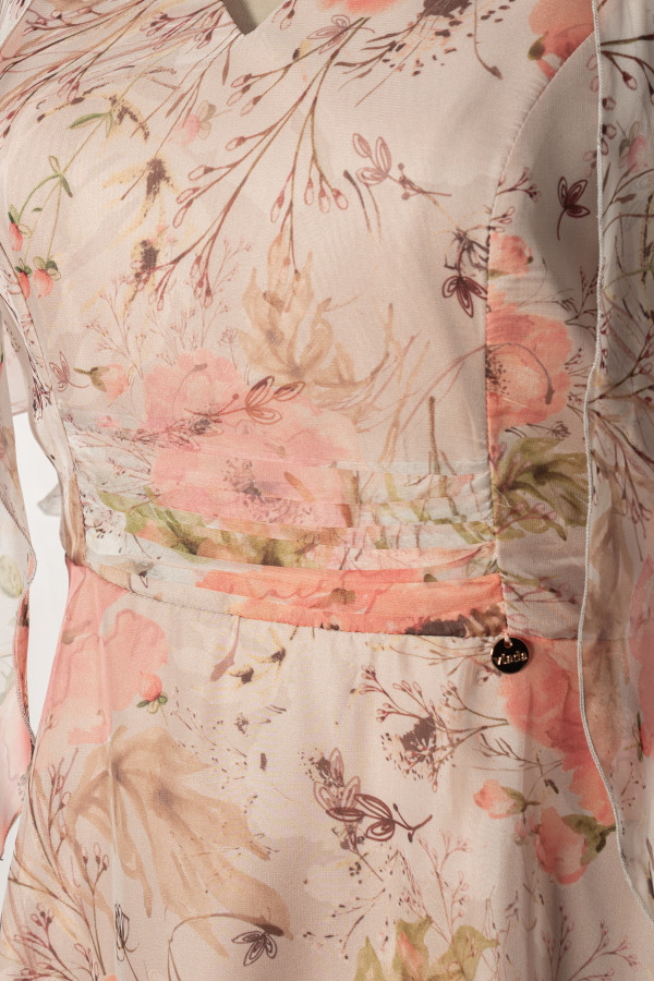 Elegant veil dress R 183 pink