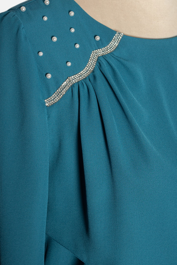 Elegant veil dress R 256 turquoise