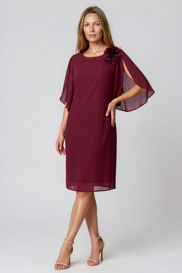 Elegant veil dress R 264 garnet