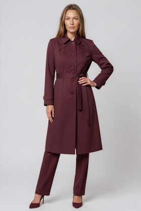 Overcoat 7410 burgundy