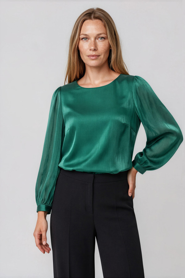 Bluza eleganta B 199 verde