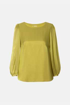 Bluza eleganta B 199 galben mustar