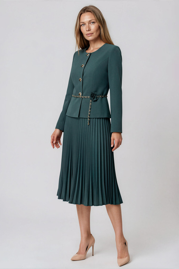 Costum cu sacou si fusta 1521 verde