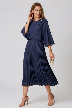 Elegant veil dress R 267 navy