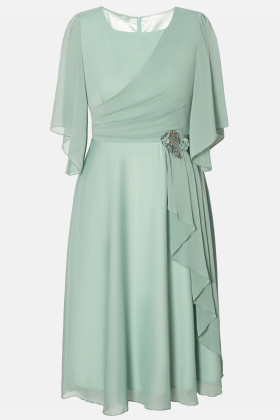 Rochie eleganta din voal R 078 turcoaz