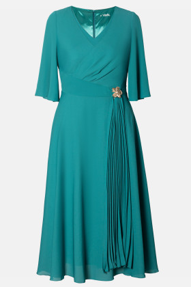 Rochie eleganta R 218 turcoaz