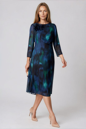 Rochie eleganta R 289 bleumarin