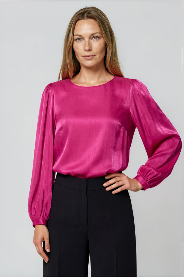 Bluza eleganta B 199 ciclam