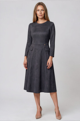 Rochie casual R 295 bleumarin