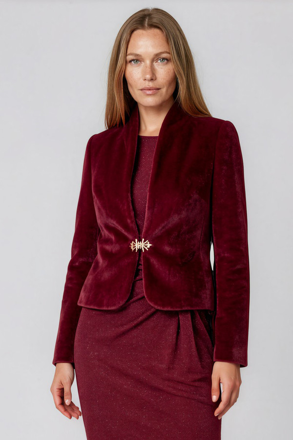 Sacou elegant S 310 bordo
