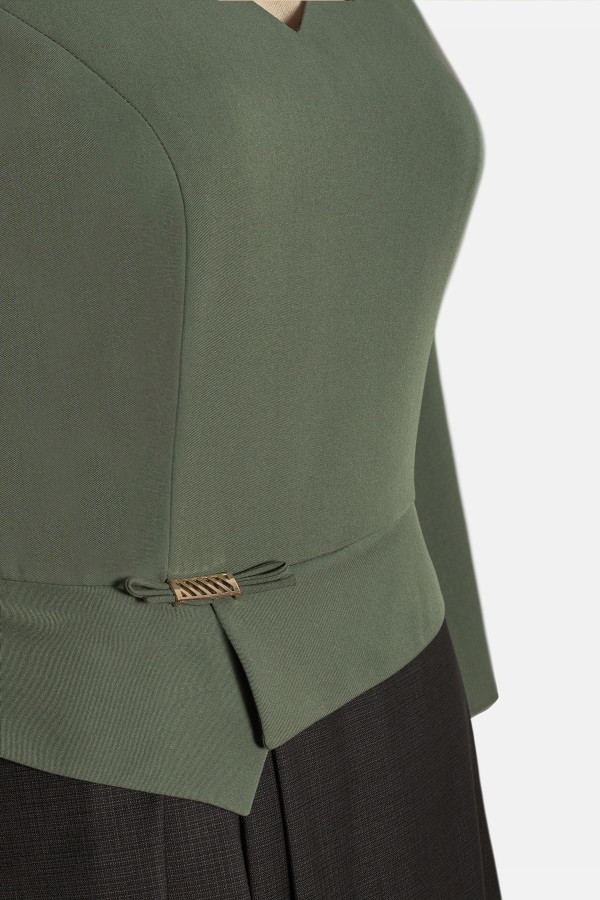 Rochie office-eleganta R 296 kaki