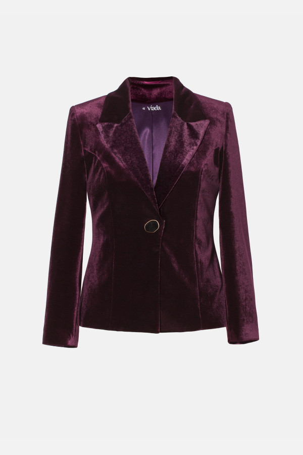 Sacou elegant din catifea S 252 mov