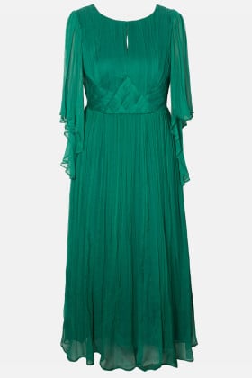 Rochie din matase naturala R 167 verde