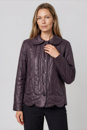 Mauve quilted jacket 7412